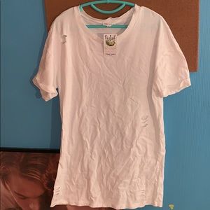 Distressed T shirt Dress